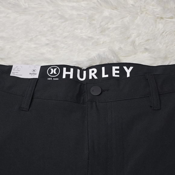 Hurley Mens Hybrid Walk Short Black Sz 36 Quick Dry Stretch Reflective. Nwt - Picture 3 of 7